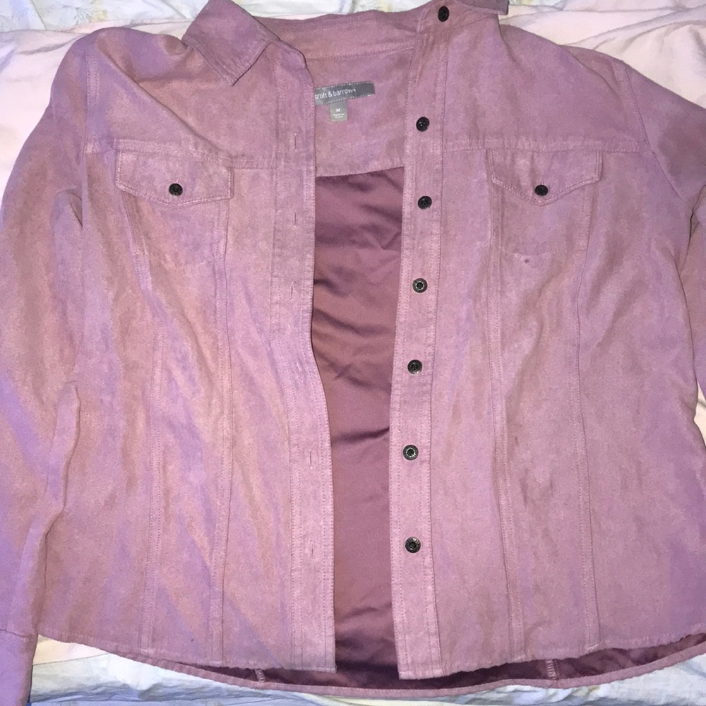 A pink jacket